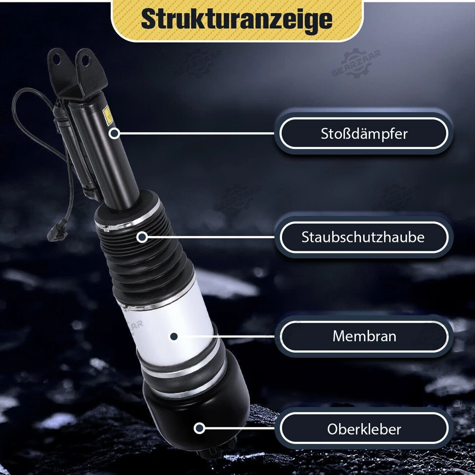 Luftfederbein Luftfederung Vorne Links mit ADS für Mercedes-Benz C219 W211 S211 - Bild 2 von 4