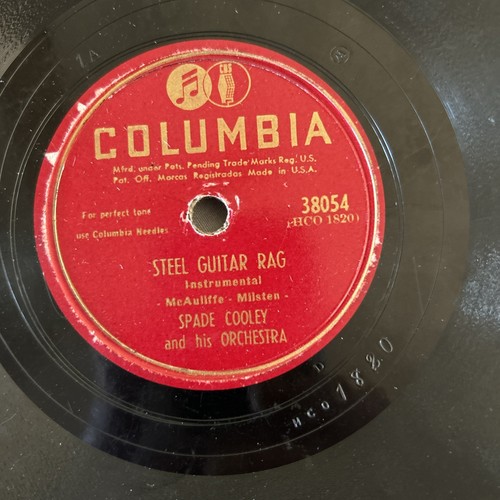 3-Spade Cooley 78tr/min 10” Shellac Records - RCA & Columbia STEEL GUITAR RAG / Last - Photo 7/14