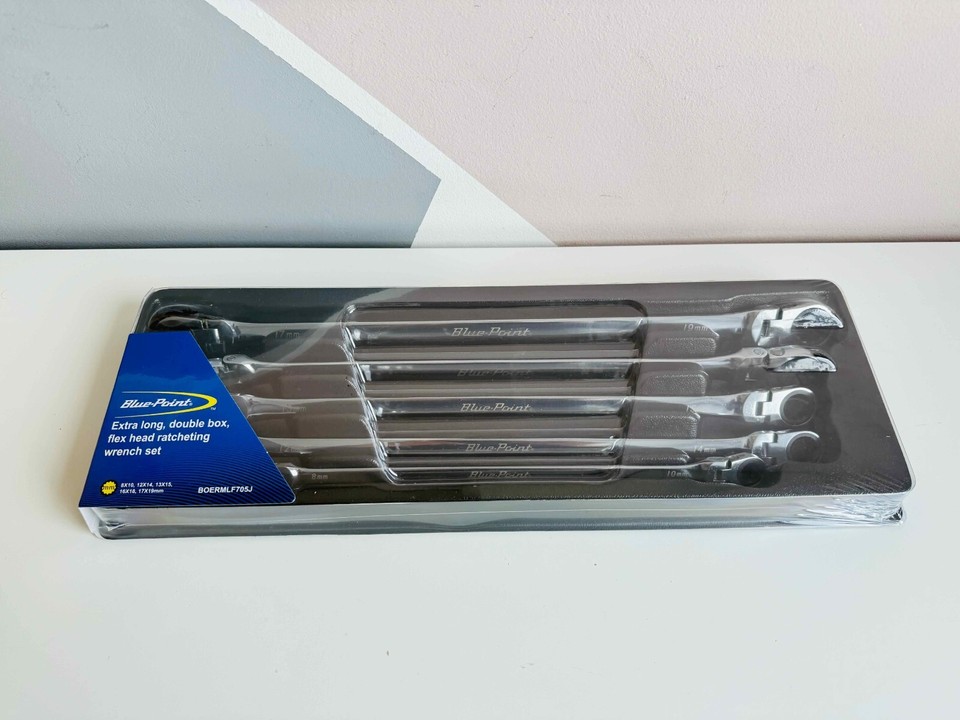 *NEW* BluePoint 5pc Long Double Box Flex Head Ratcheting Wrench Set