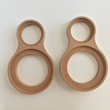 A Pair MDF Speaker Mounting Spacer Rings W/ Dual Rings 1.5"  4" With Bezel