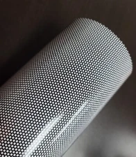 Perforated BLACK One Way Vision Printed Media Window Vinyl Sticker Decal Film