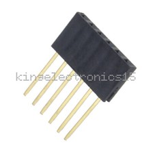 10pcs 6 Pin 2.54 mm Stackable Long Legs Femal Header For Arduino Shield