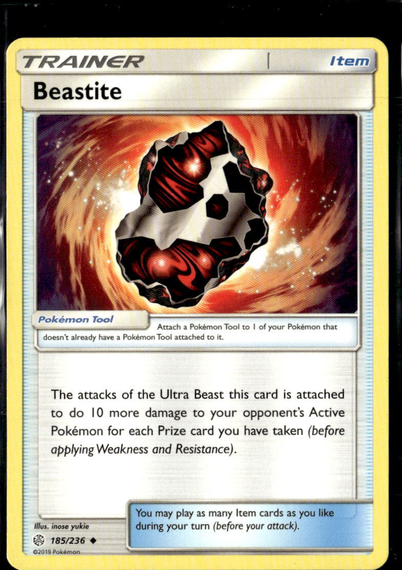 Pokemon Beastite 185/236 Cosmic Eclipse Non Holo Uncommon 2 Card Lot