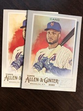 2020 Topps Allen and Ginter Hot Box Silver & Base #195 Robinson Cano - NY Mets