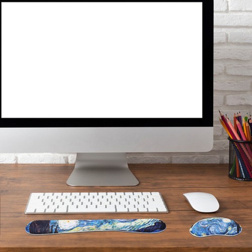 2 Pcs Memory Foam Handgelenk Wache Handgelenkauflage Für Die Tastatur - Afbeelding 8 van 12