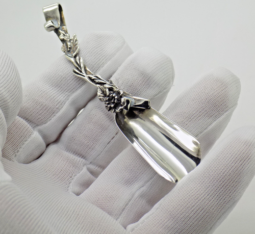 Vintage Italien Fait à la Main Argent Sterling 925 Branche Arbre Design Sucre - Photo 2 sur 12