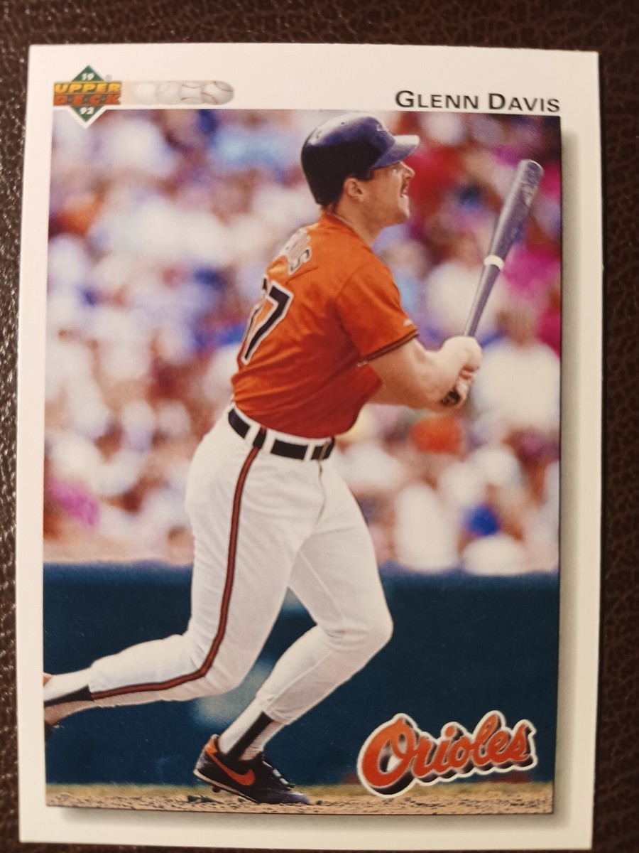 GLENN DAVIS BALTIMORE ORIOLES 1992 UPPER DECK BASEBALL CARD #654