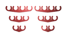 Red Nylon 8mm Spark Plug Wire Separator Set