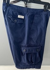 Boys Ralph Lauren Classic POLO Chino Cargo Shorts Size 20 Inseam 11" Navy Preppy