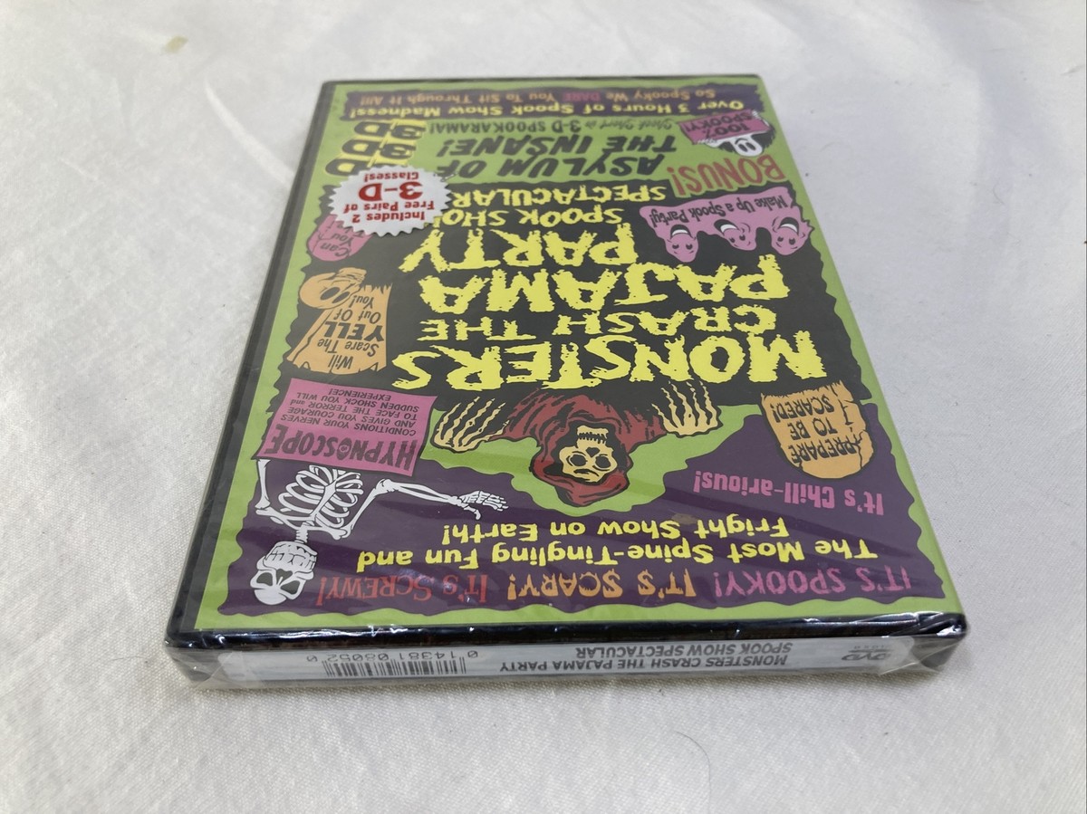Monsters Crash The Pajama Party Spook Show Spectacular (DVD, 2001