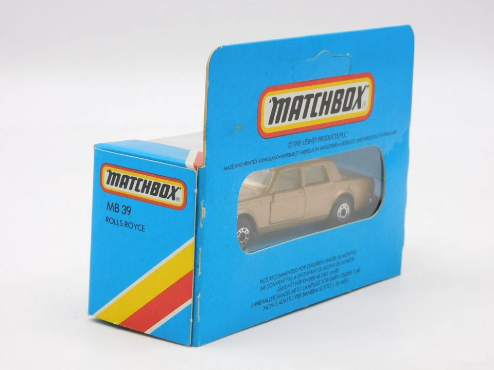 Matchbox Superfast Rolls Royce 80S Silver Base MB-39 In Blue Box England - Image 3 of 3