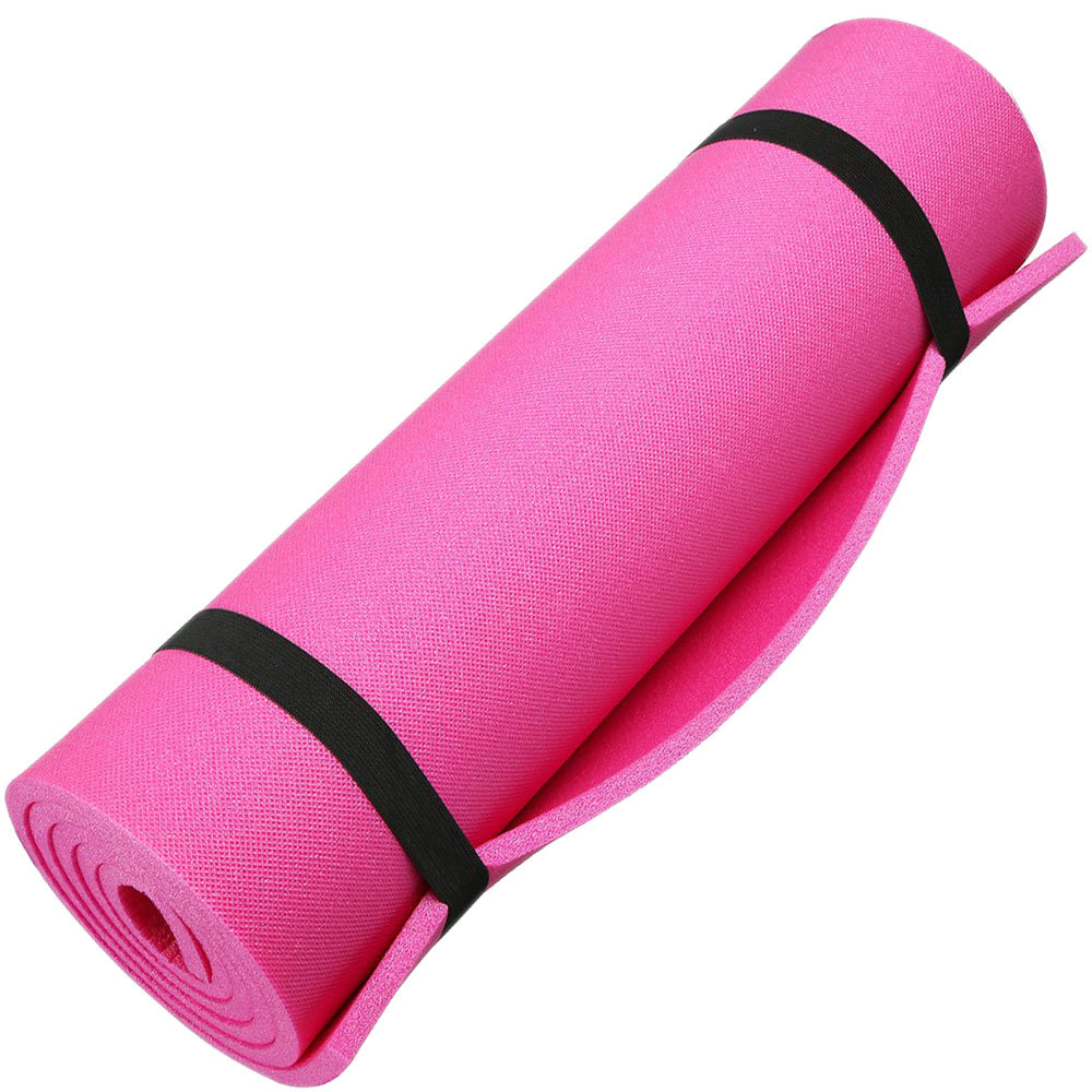 V3tec Bi-Color Gymnastikmatte - Mit Positiver Feinprägung & 2 Gurten