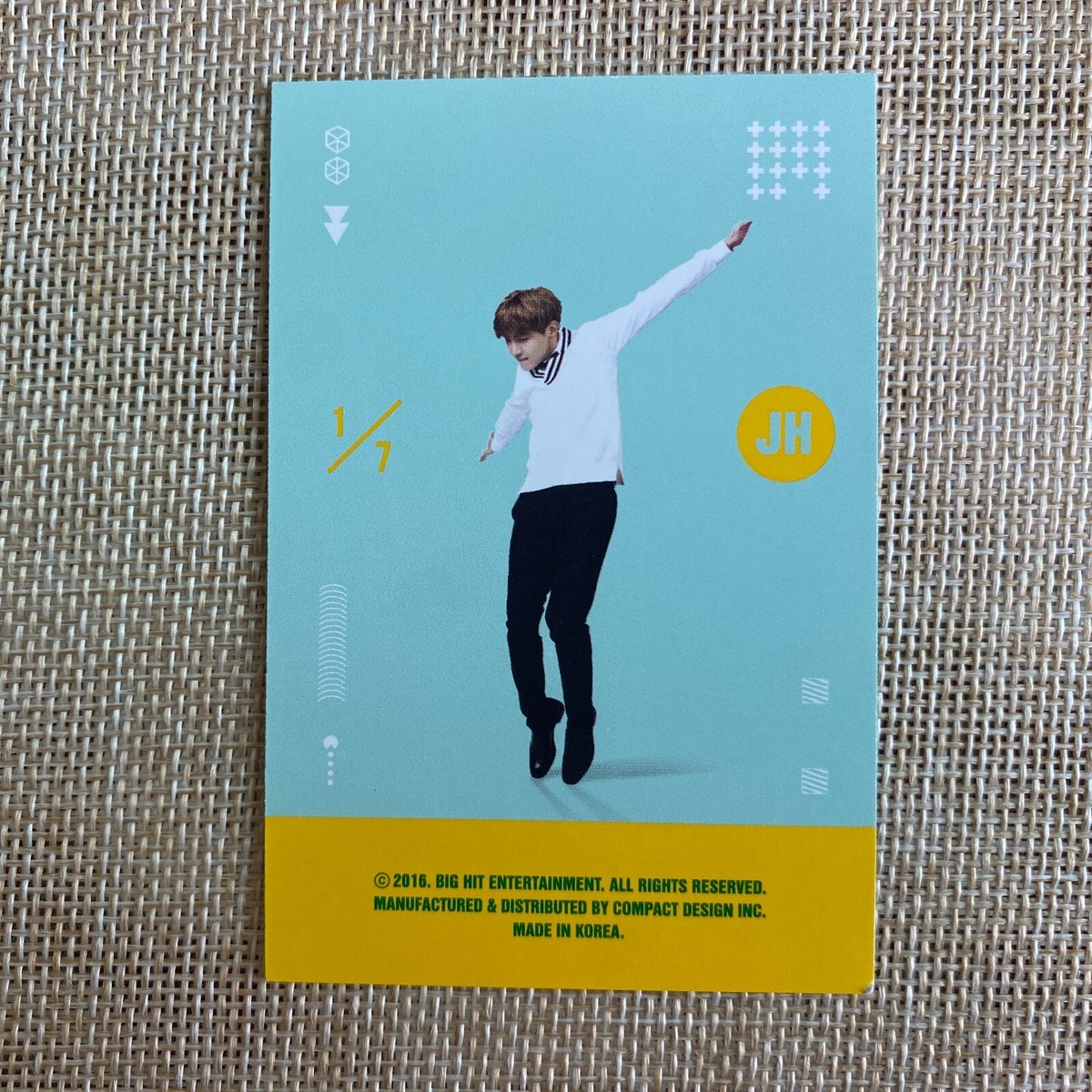 BTS J-HOPE 1/7 [3rd Muster ARMY.ZIP] Official Player Card