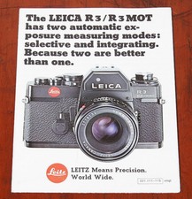 LEITZ LEICA R3/R3 MOT SALES BROCHURE/125861