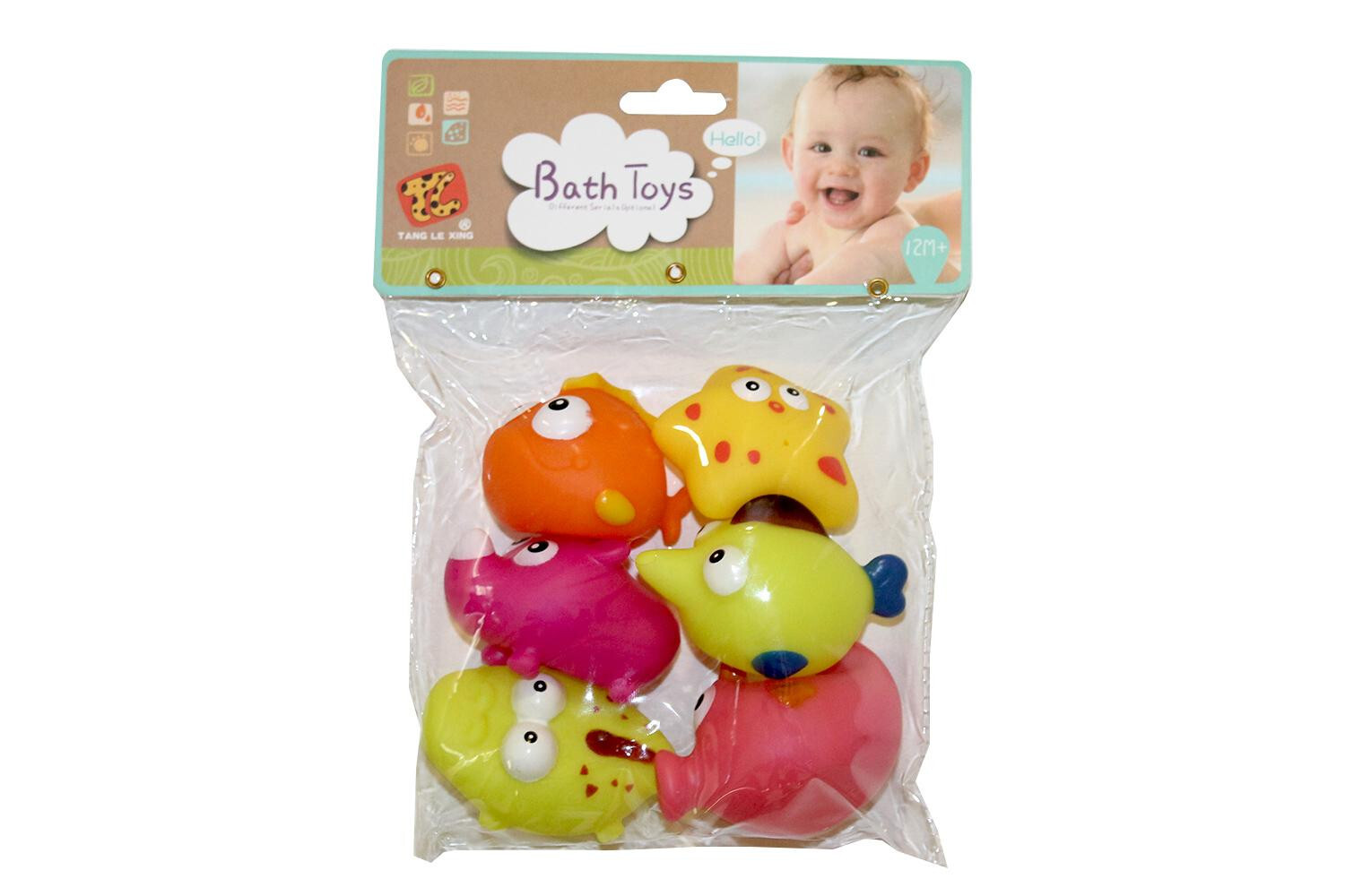 Kidz Corner – Vinile Bagnetto Animali Marini 6 Pz