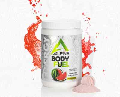 Alpine Body Fuel Focus + Energy Supplement Strawberry Cream Hydration Recovery