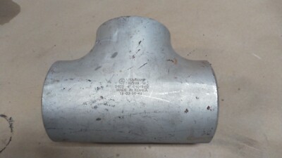 4'' Stainless Steel 316/316L SCH40S Straight Tee Butt Weld