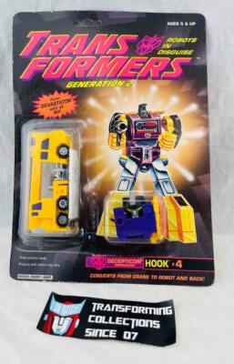 Transformers Original G2 1993 Construction Hook MOSC for Devastator