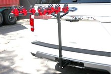 Hitch mount 4 Bike Hitch Rack Carrier Mountain Bikes Tilt Fold Fits 1-1/4" 2"