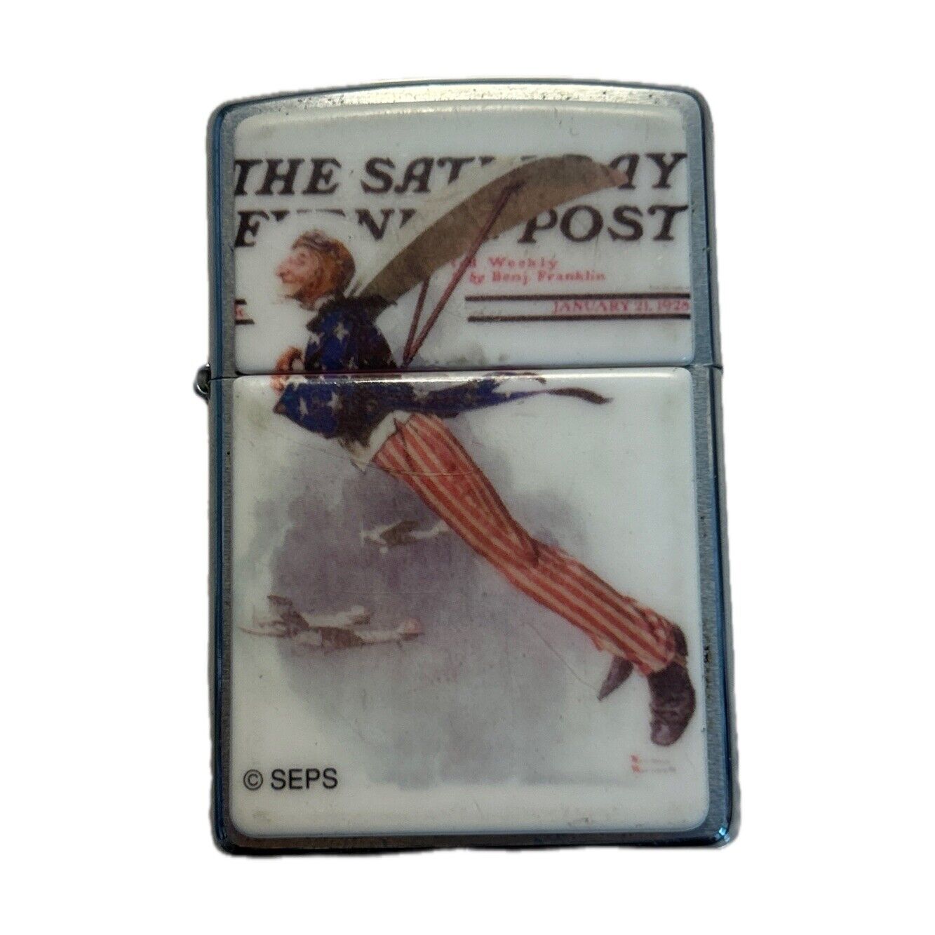 ZIPPO Oil Lighter Norman Rockwell Made in 2002