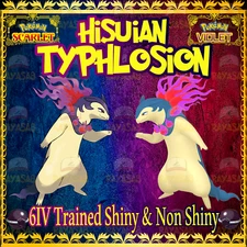 Pokemon Scarlet & Violet Hisuian Typhlosion 6IV Trained Shiny & Non Shiny Home⭐️