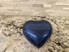 Blue Heart Urn for Ashes - Heart Keepsake Urn