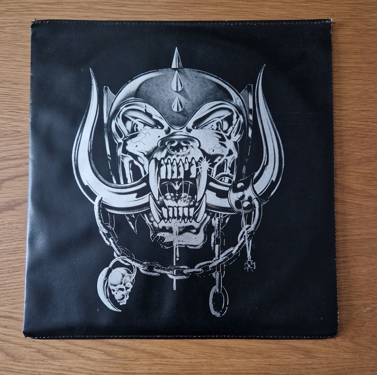 Motorhead No Remorse with Leather Sleeve Double LP Condition EX/EX 