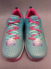 Skechers Girl's Skech Air Athletic Shoes 81195L Aqua/Pink Size 5.5 US BX 100
