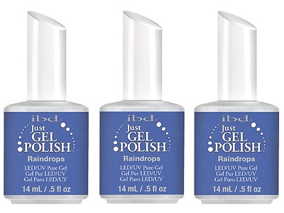 3 IBD Just Gel Polish LED UV Pure Gel Raindrops Color Each 0.5 fl oz (1 Pack)