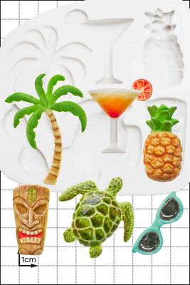 Silikonform Tropical | Lebensmittelgebrauch FPC Sugarcraft KOSTENLOSER UK-Versand!