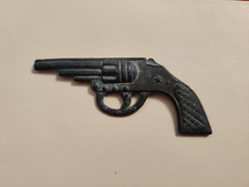 Antique Cast Lead Toy Miniature Revolver 4 inch