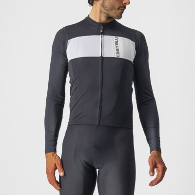 Castelli PROLOGO 7 LS JERSEY Fahrradtrikot Rennrad Trikot langarm schwarz Neu