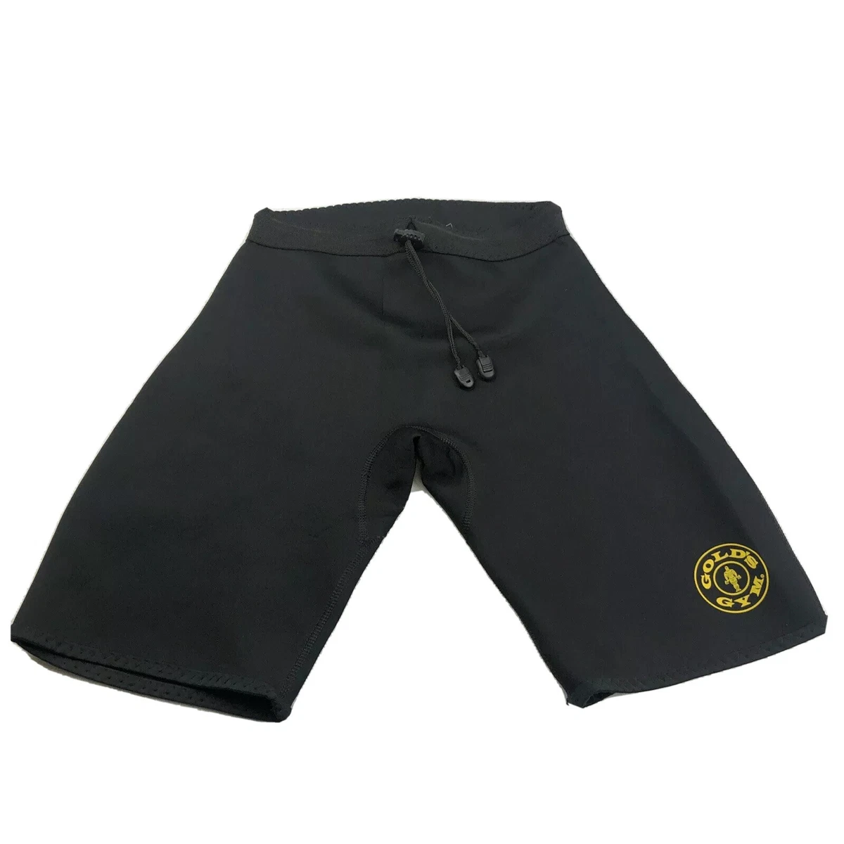 GOLD S GYM Neoprene Shorts Lifting Compression Mens Black Size S M