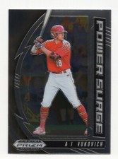 2020 Panini Prizm Draft Picks Baseball Power Surge AJ Vukovich Rookie Card