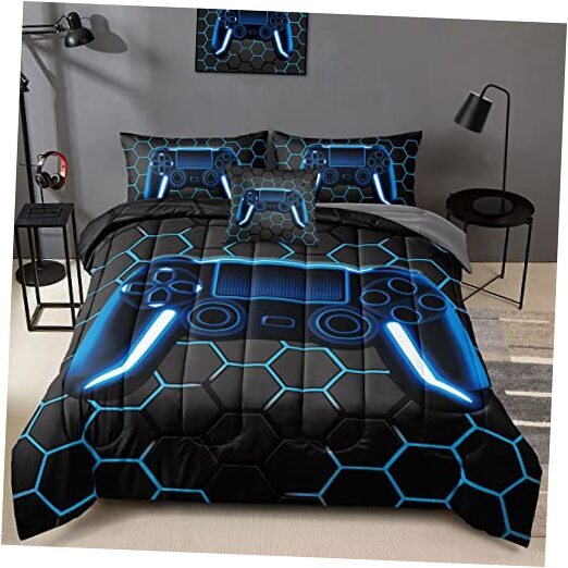BDUCOK 6 Piece Gamer Comforter Sets Queen(6-piece set) Multi-piece Sets30022