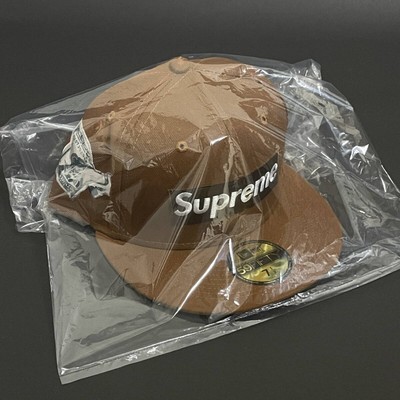 Supreme New Era Money Box Logo Cap Brown Size 7 1/2 22FW Unworn | eBay