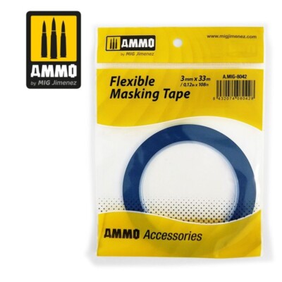 AMMO MIG-8042 (0,22 /m) Flexible Masking Tape 3mm x 33m