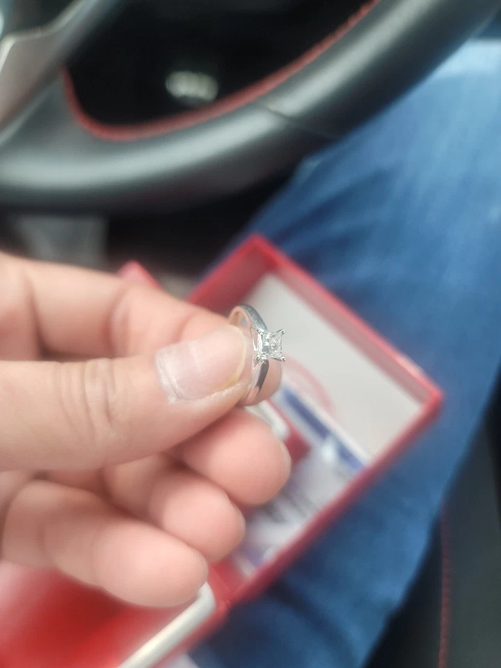 14k White Gold Diamond Ring, 0.75 Carat Natural Stone - Image 4 of 4