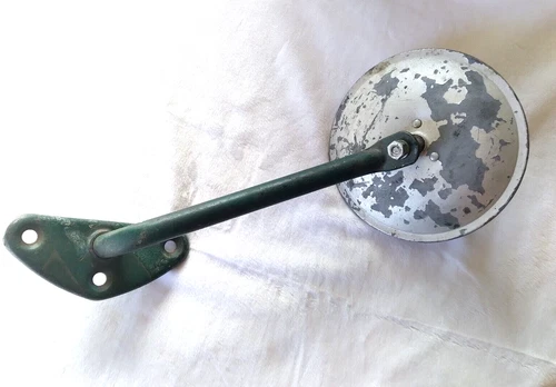 Vintage Chevy GM Pickup Truck 1960s Sideview Mirror Green Silver