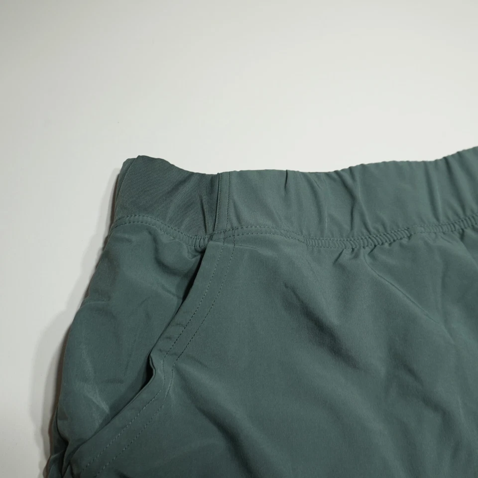 Marika Active Skort Sz Small Green Khaki Performance Golf Ruched Adjustable Hem - Image 2 of 4