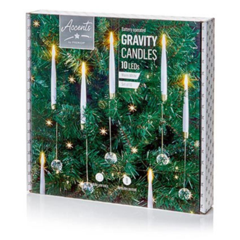 Premier Decorations 31cm Candle Set with Remote Control -Set of 10