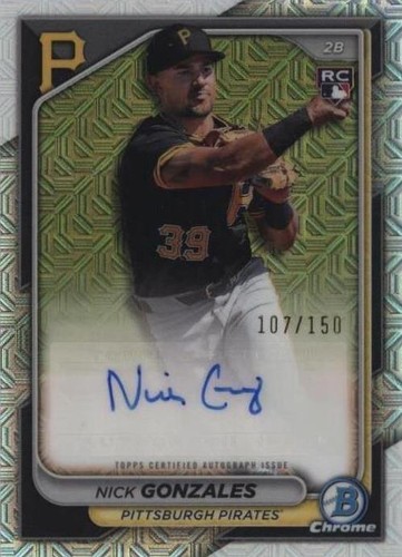 PSA 10 NICK KURTZ AUTO 2024 Bowman Chrome GREEN LAVA REFRACTOR/99