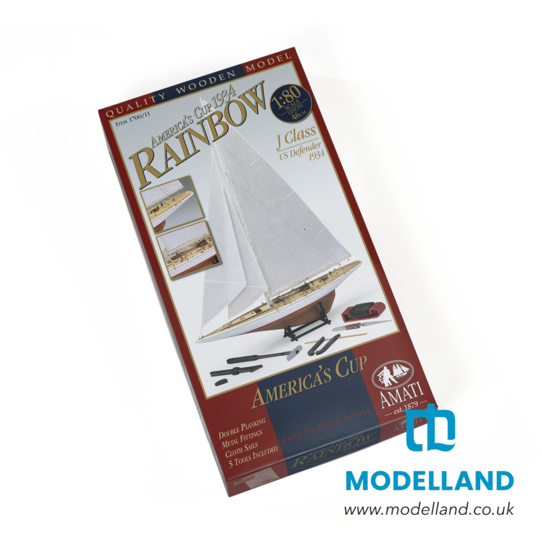 Amati Rainbow 1:80 Wooden Model Ship Kit - 1934 Yacht B1700.11