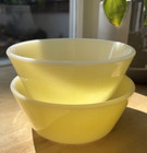 Vintage Federal Glass Co. Light Yellow Cereal  Bowl