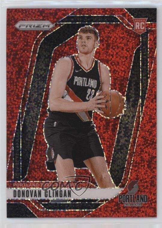 2024-25 Panini Prizm Red Sparkle Prizm Donovan Clingan #221 Rookie RC 07rd