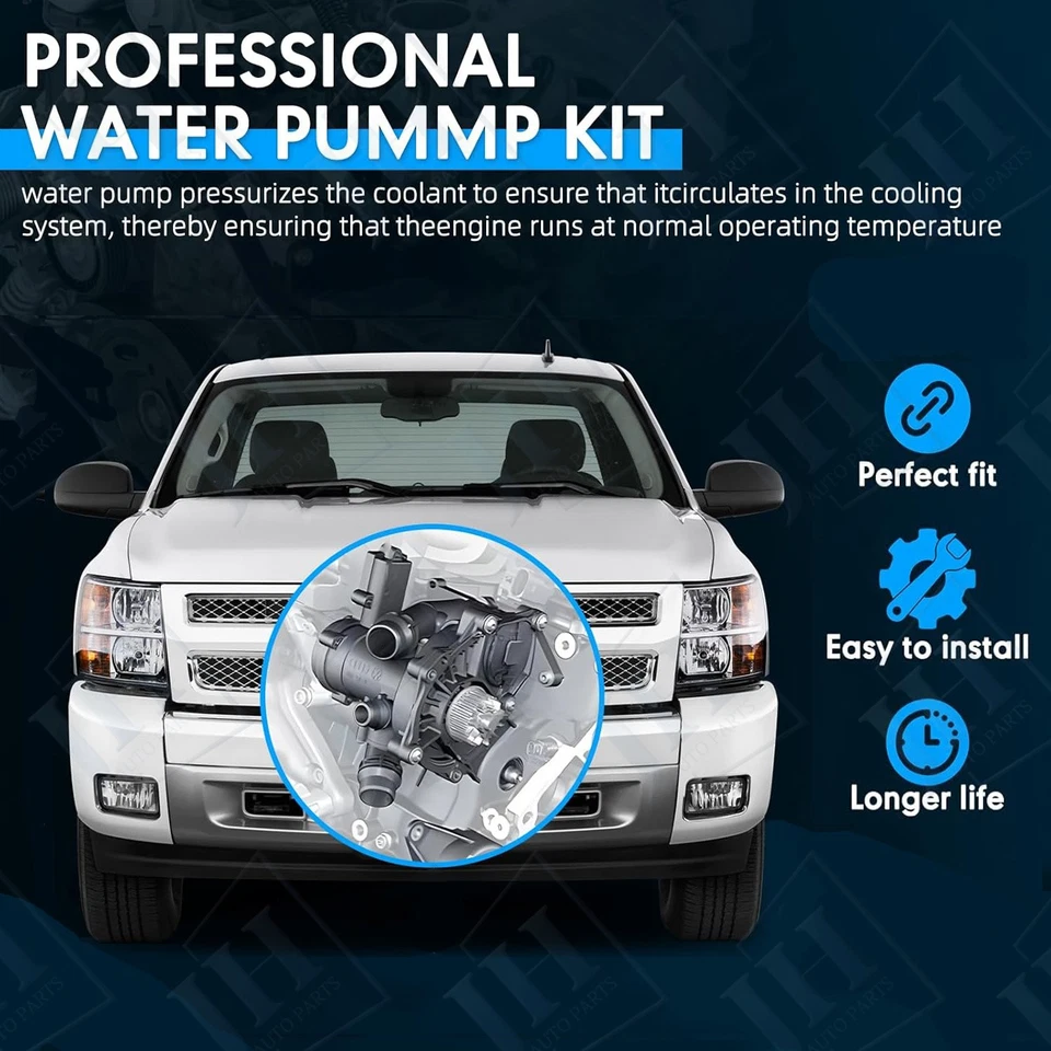 Engine Coolant Water Pump for 1969-74 Ford F-250 F-350 F-150 F-100 Bronco AW953 Foto 3 de 4