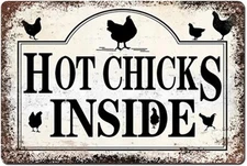 Renokes Brand Vintage Decorative Signage, Hot Tin Metal Signs Home Décor 8x12