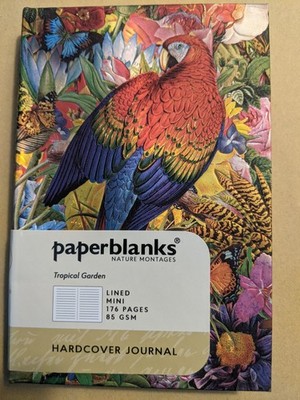paperblanks hardcover journal liniert  Papagei  Tropical Garden   neu  Geschenk