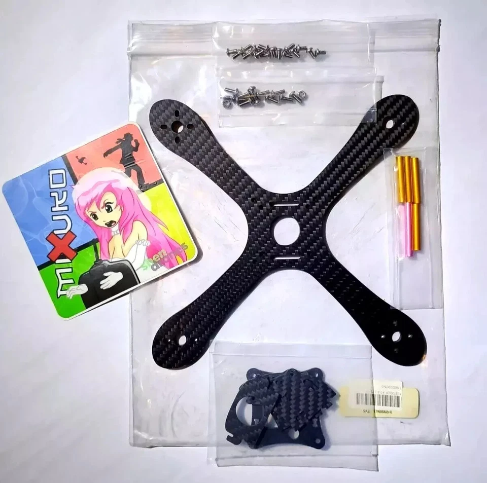 Shendrones Mixuko 196mm DIY FPV Race Drone Carbon Fiber Frame Kit Quadcopter - Image 3 of 4