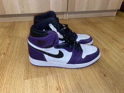 Air jordan 1 high retro shoes - court purple - size 10 - worn twice - with box
